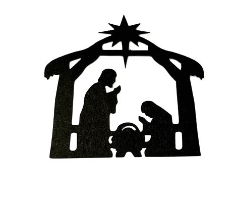 metal tool box with nativity cut out|Metal Nativity Cut Out .